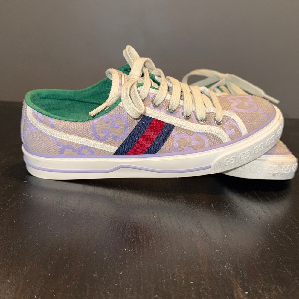Gucci Tennis 1977 Jumbo G Purple Sneakers